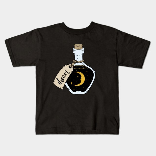 Dream in a bottle Kids T-Shirt by valentinahramov